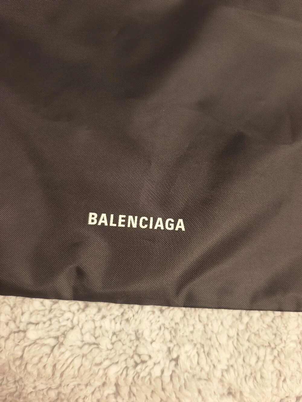 NEW Balenciaga Black EXPLORER Drawstring Backpack Sz 19.5 X 14 Inch
